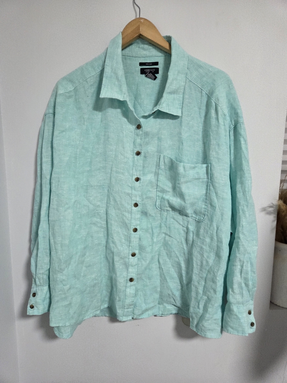 Jones & Co. 100% Linen Shirt Size 2X